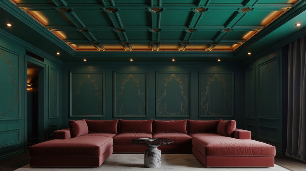 bold textured ceiling statement