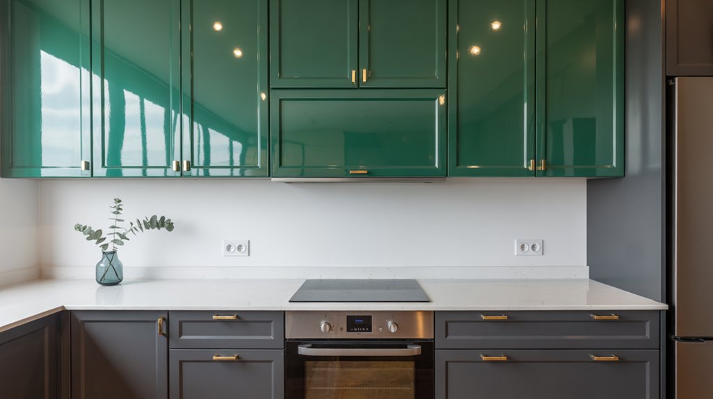 bold two tone kitchen palettes