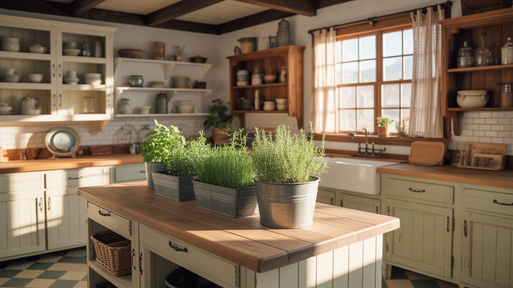 budget friendly rustic farmhouse kitchen