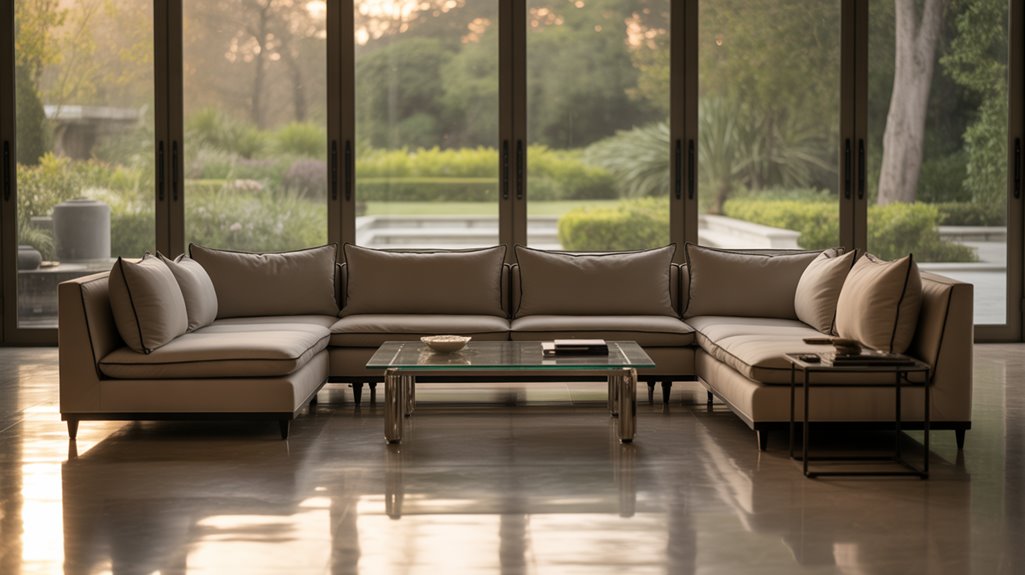 center dividing dual purpose sectional