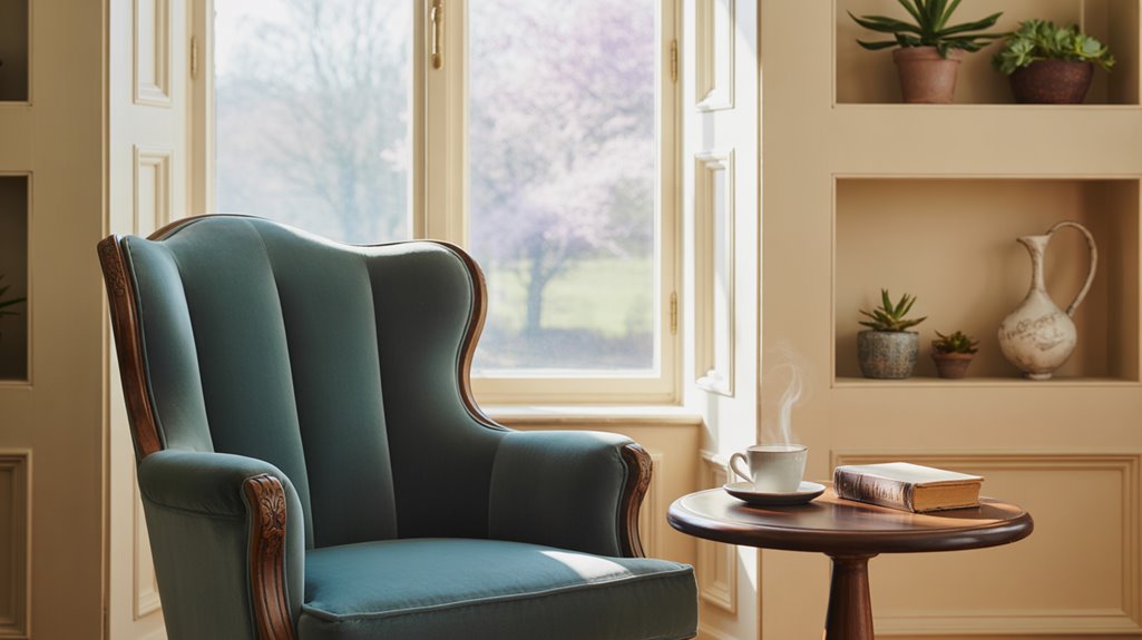 cozy compact window seating nook