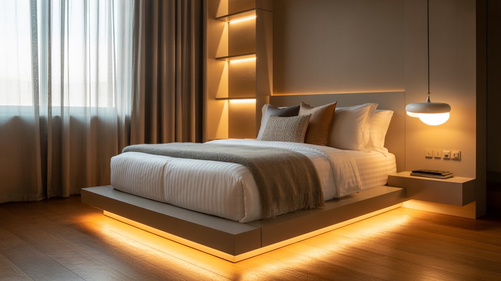 layered adjustable bedside lighting