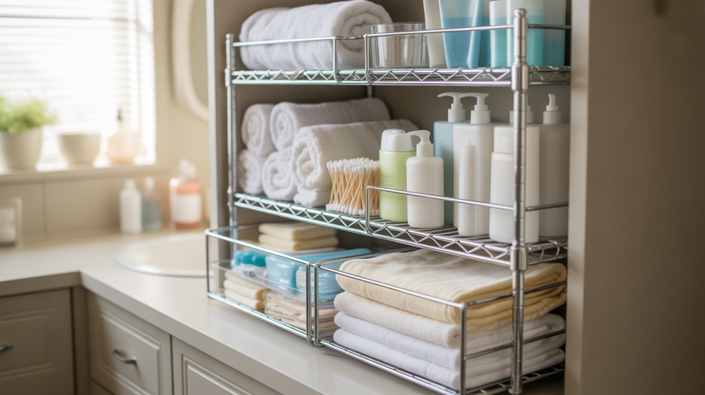 maximize under sink organized storage