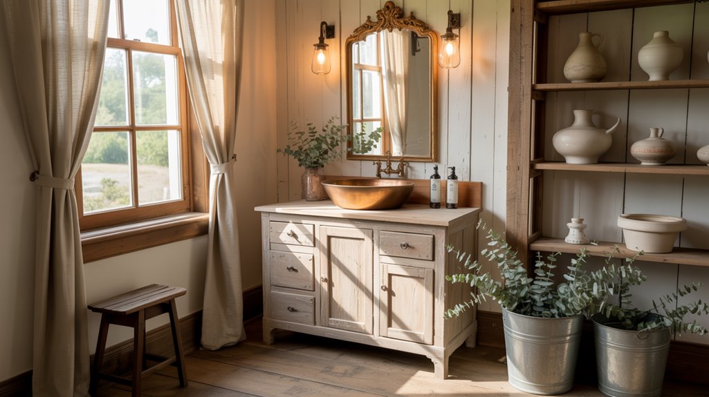 rustic farmhouse bathroom transformations