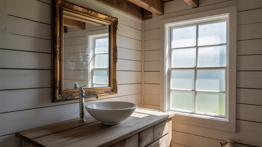 rustic farmhouse shiplap walls