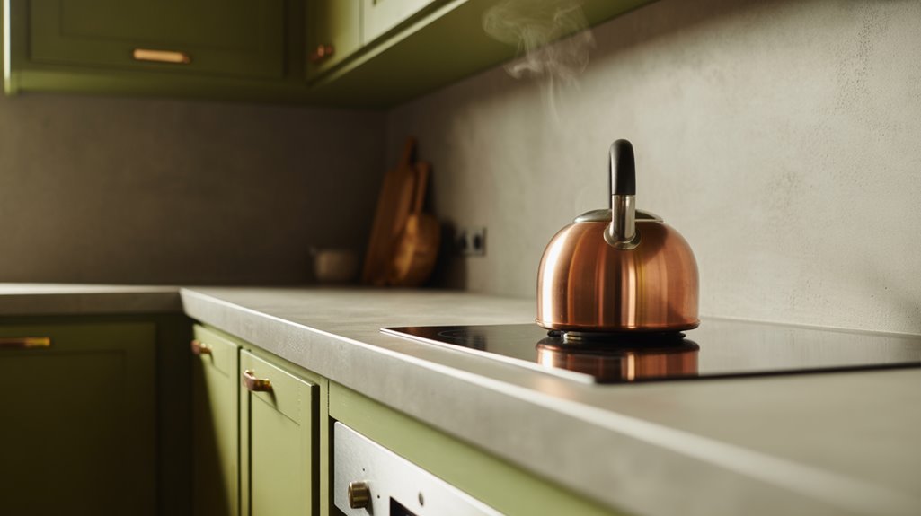 sage green minimalist concrete