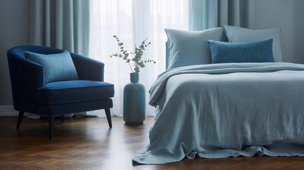 soothing blue bedroom makeover