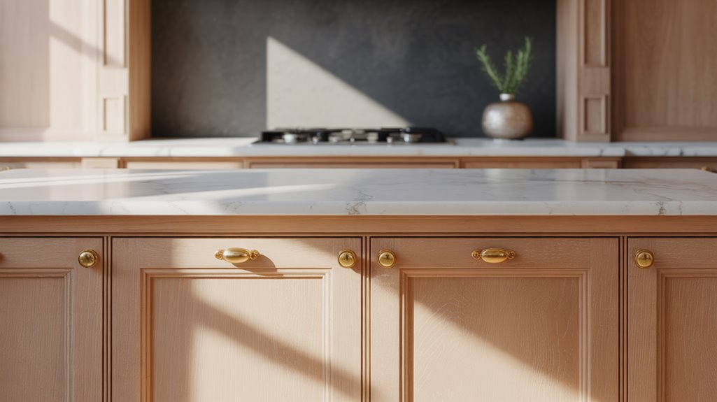 warm whites muted accents