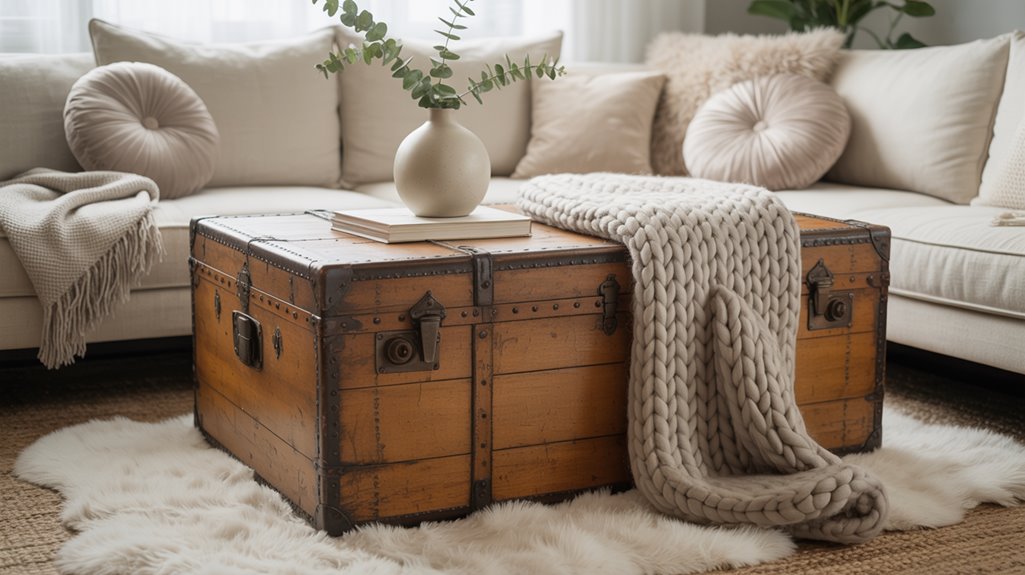 six trunk coffee table styling ideas